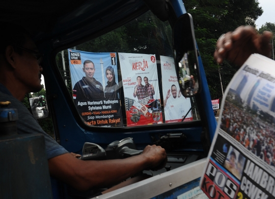 Baliho kampanye Pilkada DKI mulai hiasi Ibu Kota