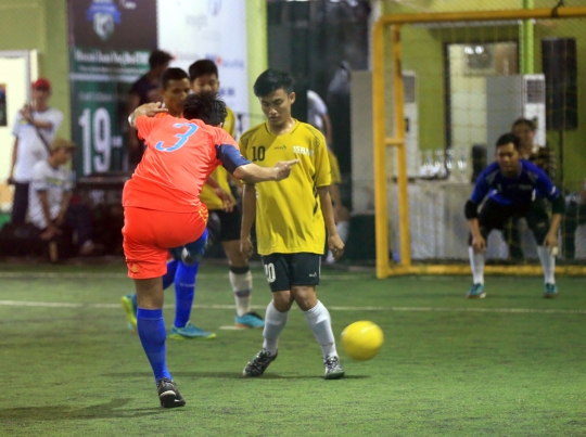 Keseruan laga final turnamen futsal BPJS Ketenagakerjaan