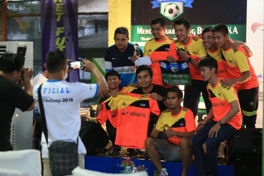 Keseruan laga final turnamen futsal BPJS Ketenagakerjaan