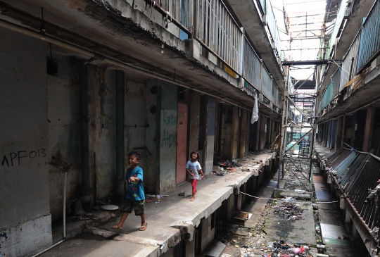 Melihat Rusun Penjaringan yang terbengkalai