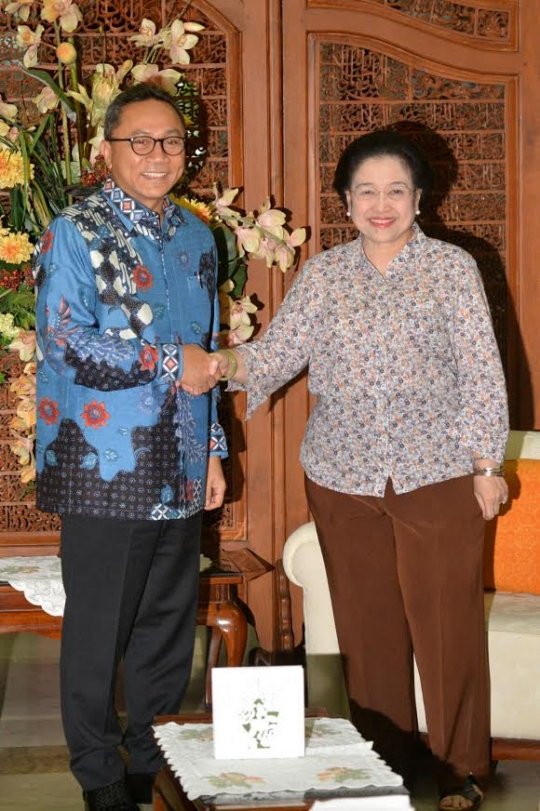 Ketua PAN Zulkifli Hasan sowan kediaman Megawati di Menteng