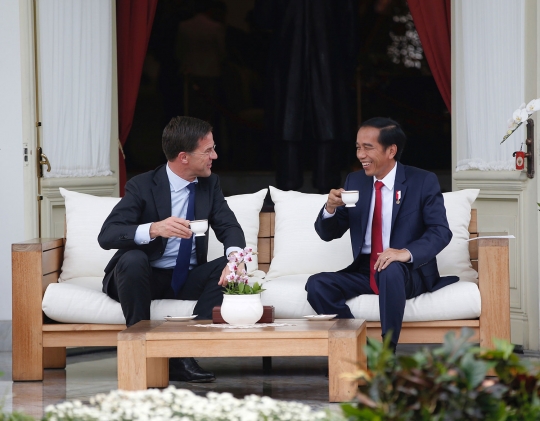 Akrabnya Jokowi ngobrol bareng PM Belanda di Istana Presiden