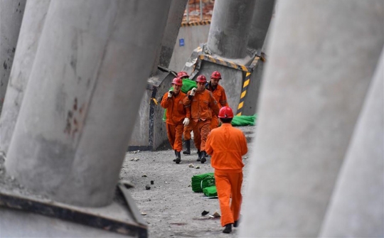 Lokasi runtuhnya menara pembangkit listrik China, renggut 40 nyawa