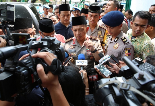 Berkunjung ke PBNU, Kapolri Tito disambut atraksi pencak silat