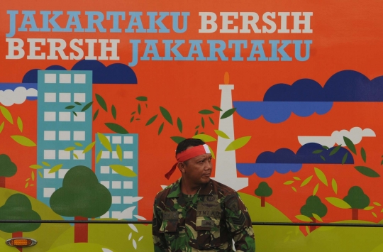 Satu Merah Putih warnai Apel Nusantara Bersatu di Monas