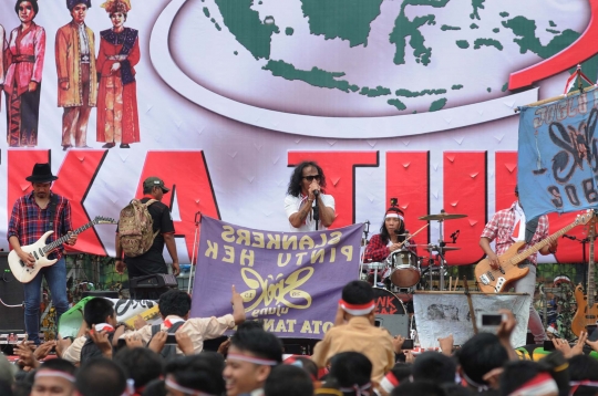 Aksi Slank ramaikan Apel Nusantara Bersatu di Monas