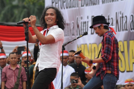 Aksi Slank ramaikan Apel Nusantara Bersatu di Monas