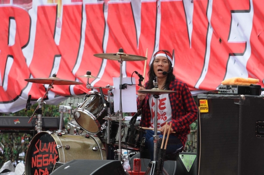 Aksi Slank ramaikan Apel Nusantara Bersatu di Monas