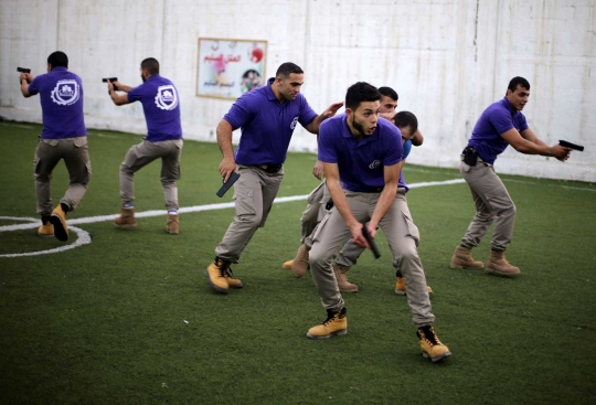 Intip pusat pelatihan para bodyguard di Gaza