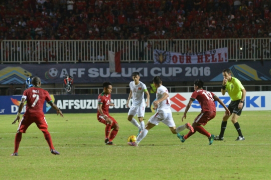 Aksi Indonesia tekuk Vietnam 2-1