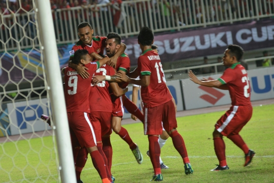 Aksi Indonesia tekuk Vietnam 2-1