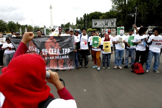 Koalisi Masyarakat untuk Keadilan Ekonomi gelar aksi tolak RCEP