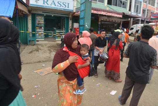 Kepanikan warga Pidie Jaya saat kembali diguncang gempa