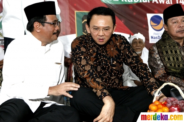 Foto : Ahok-Djarot hadiri Maulid Nabi SAW di Masjid Al 