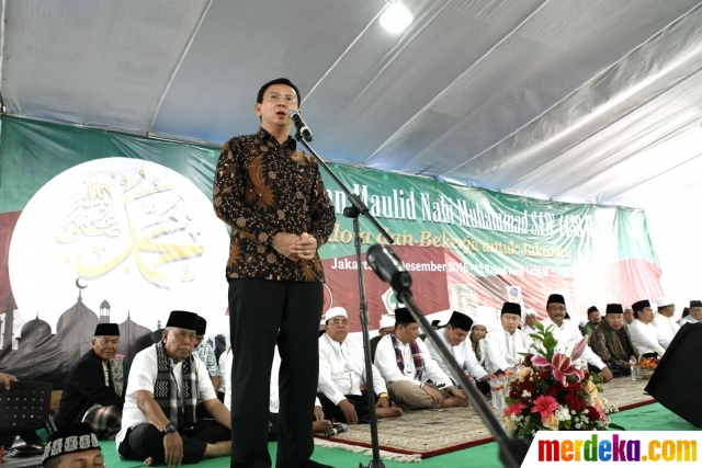Foto : Ahok-Djarot hadiri Maulid Nabi SAW di Masjid Al 