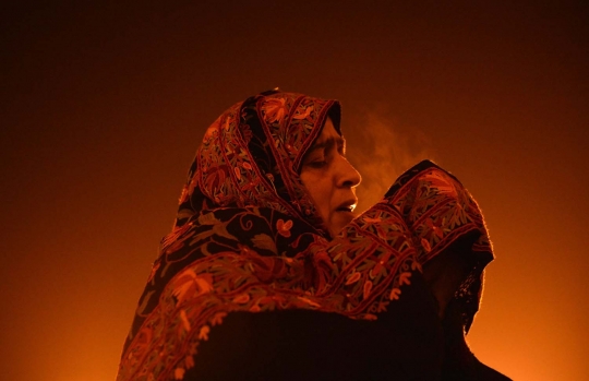Memanjatkan doa di masjid penyimpan rambut Rasulullah SAW
