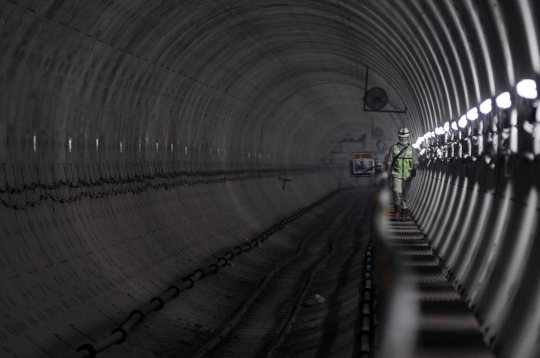 Ini penampakan terowongan MRT di bawah Bundaran HI