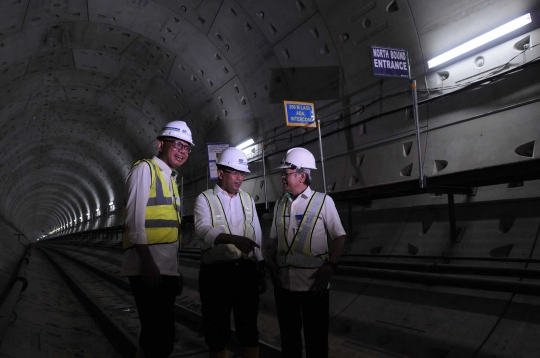 Ini penampakan terowongan MRT di bawah Bundaran HI