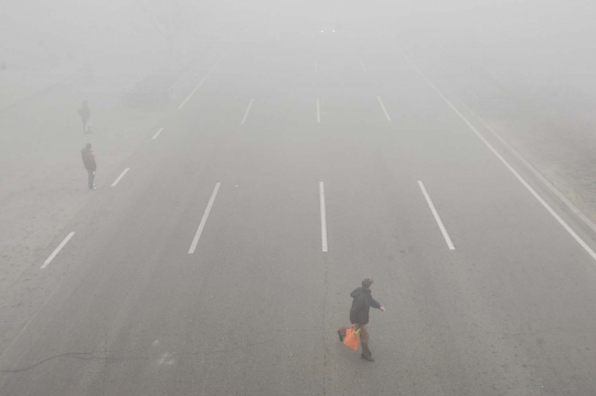 Begini parahnya polusi udara kepung China