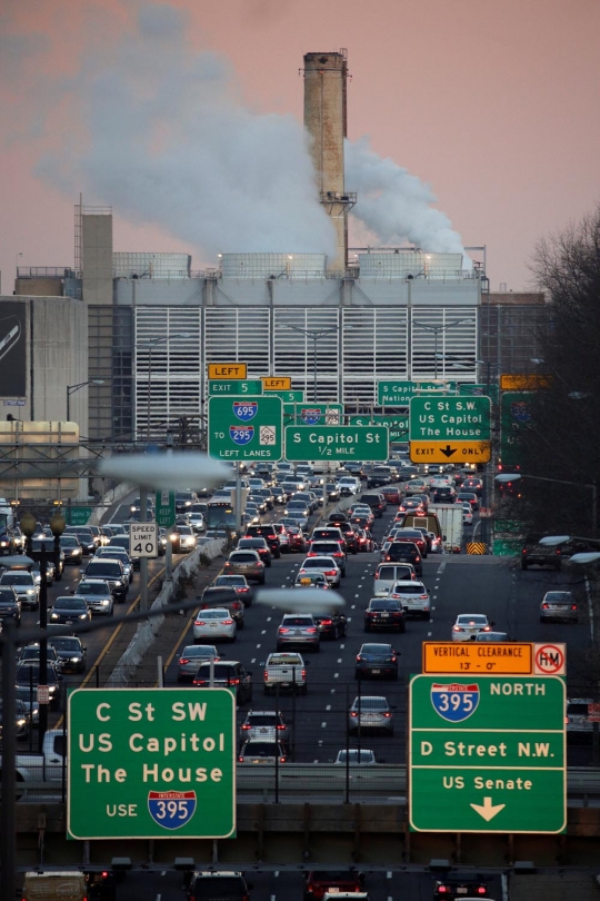 Penampakan kemacetan lalu-lintas di Washington