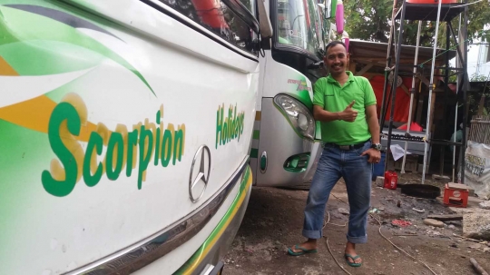 Ini bus Scorpion, sang pelopor klakson telolet