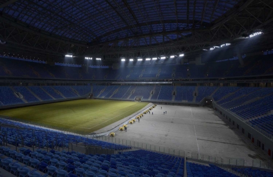 Canggihnya Stadion Krestovsky bisa bongkar pasang rumput lapangan