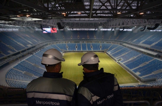 Canggihnya Stadion Krestovsky bisa bongkar pasang rumput lapangan