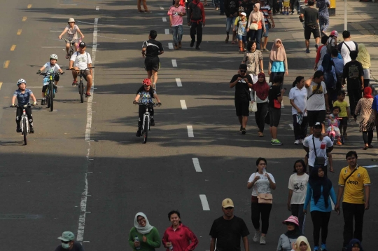 Suasana Car Free Day pertama di 2017