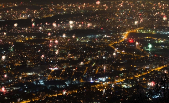 Kemeriahan pesta kembang api sambut 2017 di berbagai negara