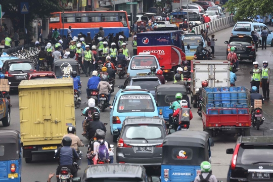 Ditlantas Polda Metro Jaya gelar razia dengan E-Tilang