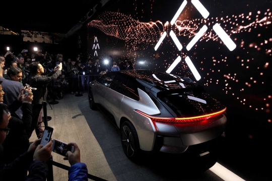 Penampakan mobil listrik tercanggih yang diluncurkan Faraday Future