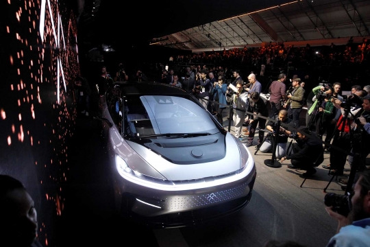 Penampakan mobil listrik tercanggih yang diluncurkan Faraday Future