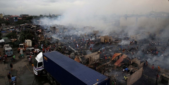 Kebakaran hebat kembali hanguskan permukiman padat di Filipina