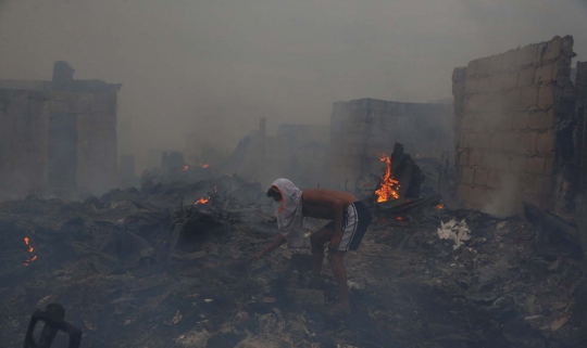 Kebakaran hebat kembali hanguskan permukiman padat di Filipina