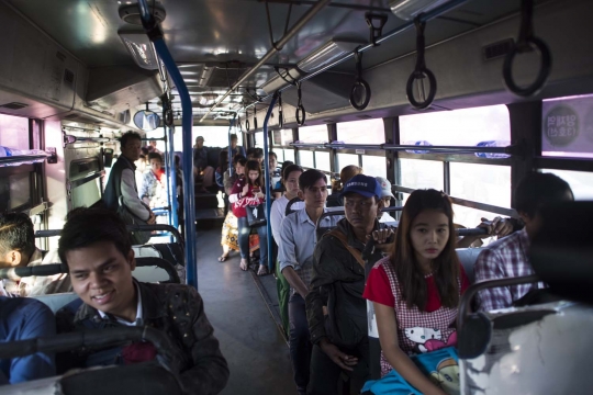 Pertama kali, Myanmar luncurkan bus terintegrasi
