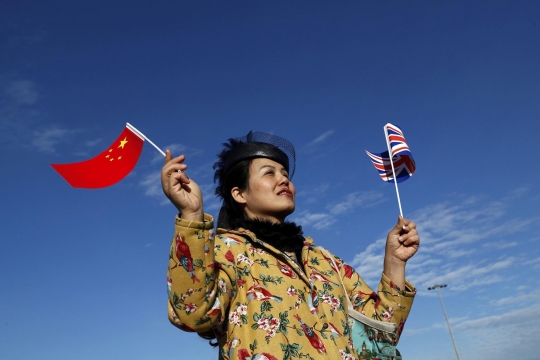 Usai tempuh 18 hari, kereta pertama China-Inggris tiba di London