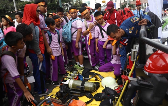 Antusiasme siswa madrasah se-Jakarta ikut pelatihan siaga bencana