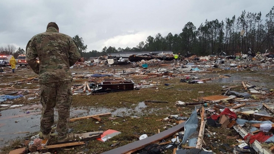 Dahsyatnya terjangan tornado luluh-lantakkan Georgia, 18 tewas