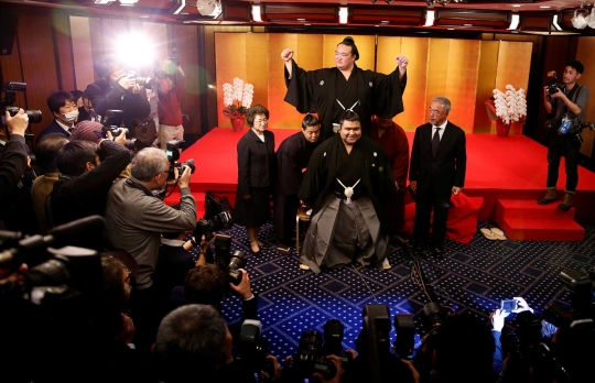 Begini suguhan bagi juara gulat sumo dunia asal Jepang