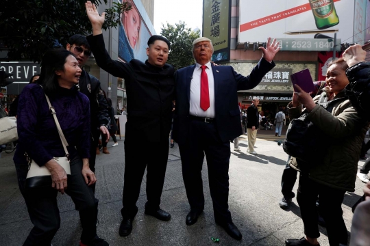 Begini akrabnya 'Kim Jong-un' dan 'Trump' saat bertemu di Hong Kong