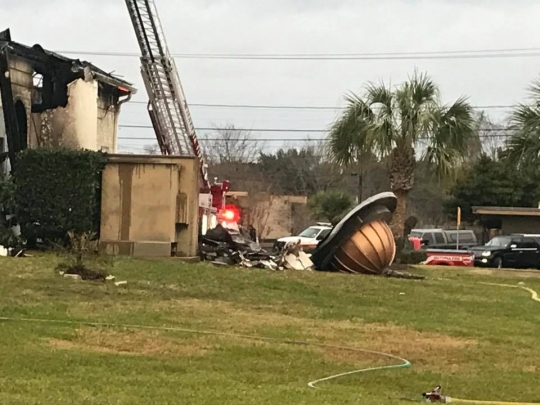 Begini kondisi Masjid Islamic Center di Texas saat terbakar
