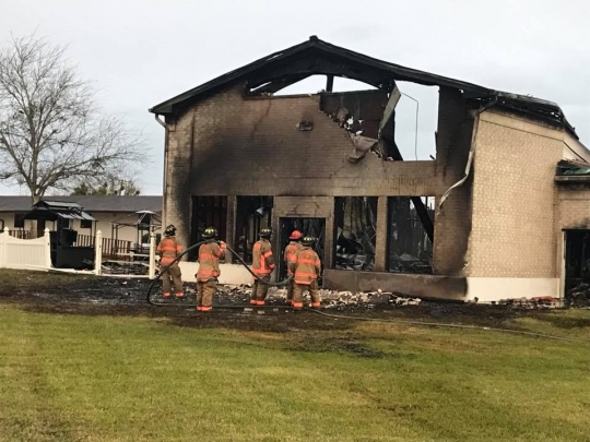 Begini kondisi Masjid Islamic Center di Texas saat terbakar