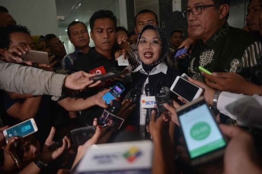 Sylviana Murni usai diperiksa Bareskrim terkait korupsi masjid