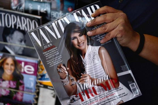 Ini pose Melania Trump menyantap berlian di cover majalah Meksiko