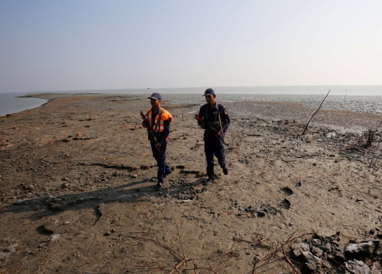 Ini pulau langganan banjir untuk muslim Rohingya