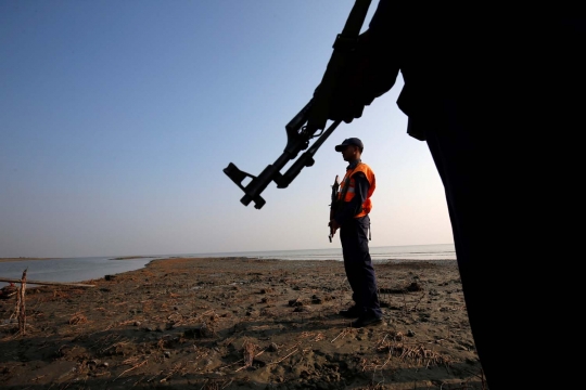 Ini pulau langganan banjir untuk muslim Rohingya