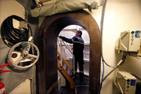 Intip bagian dalam kapal selam nuklir andalan marinir Prancis
