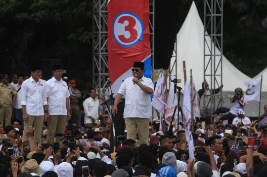 Prabowo meriahkan kampanye akbar Anies-Sandiaga