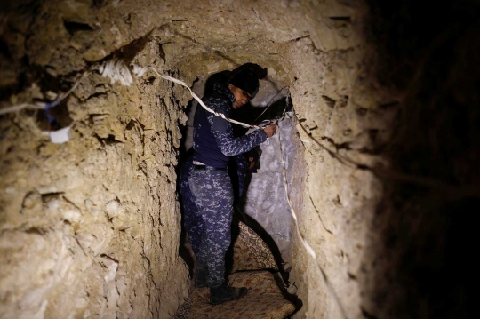 Terowongan rahasia milik ISIS kembali ditemukan di Mosul