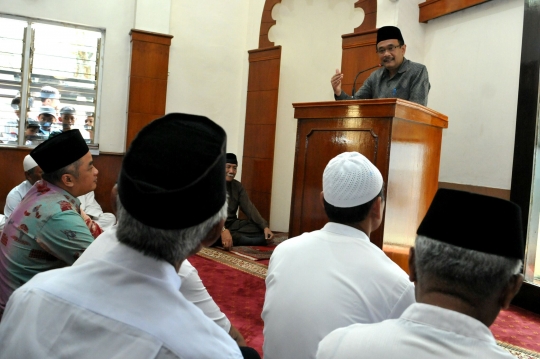 Gaya Djarot jadi khatib Salat Jumat di Masjid Al-Waqfiyah